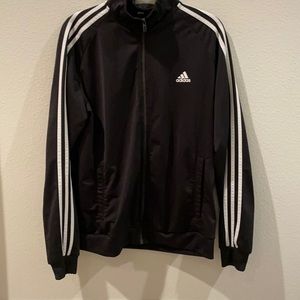 Adidas, Black track suit zip up sweater